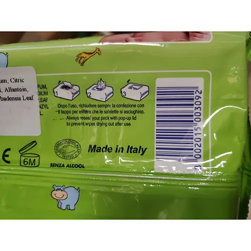 Foto dell’avviso ufficiale: Baby 2000 Aloe vera Salviette per neonati — rischio: Rischio chimico