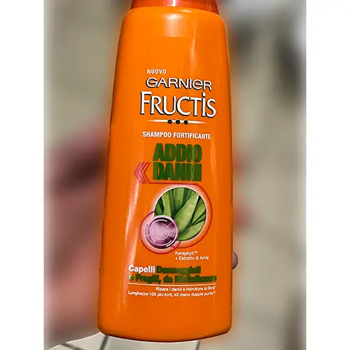 Photo de l’avis officiel: Garnier Garnier Fructis shampoo fortificante Shampooing — risque: Risque chimique