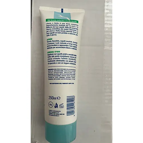 Photo de l’avis officiel: Libera e bella Nuovo gel  LIBERA E BELLA Gel capillaire — risque: Risque chimique