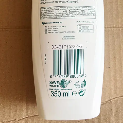 Foto dell’avviso ufficiale: Palmolive Shampoo Brillant Color — rischio: Rischio chimico