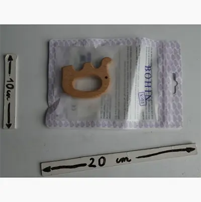 Photo from the official notice: Bohin kids Anneau de dentition teething ring — choking risk (A12/01245/24)