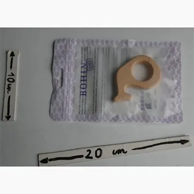Photo from the official notice: Bohin kids Anneau de dentition teething ring — choking risk (A12/01245/24)