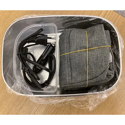 Foto do aviso oficial: Electric lunch box Almoço elétrico — risco: Choque elétrico