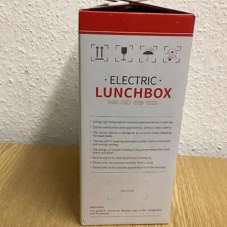 Foto do aviso oficial: Electric lunch box Almoço elétrico — risco: Choque elétrico