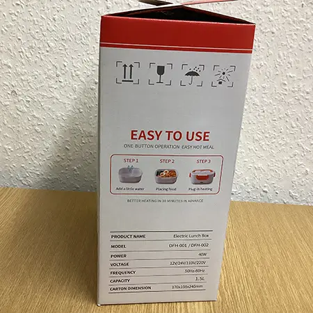 Foto do aviso oficial: Electric lunch box Almoço elétrico — risco: Choque elétrico