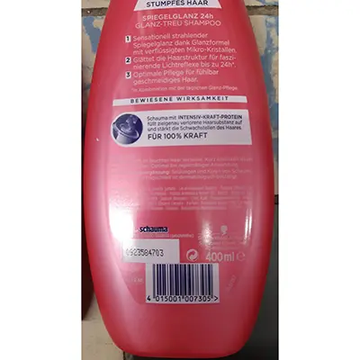 Foto dell’avviso ufficiale: schauma GLANZ-TREU SHAMPOO — rischio: Rischio chimico