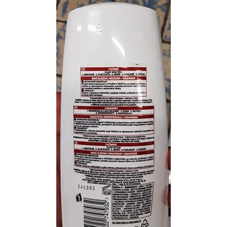 Foto aus der offiziellen Meldung: ELSEVE, L'OREAL PARIS Regenerační balzám TOTAL REPAIR 5 Haarkonditionierer — Risiko: Chemikalie