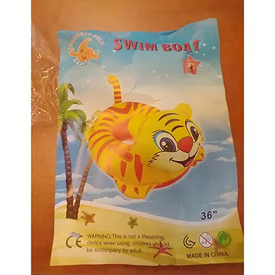 Photo de l’avis officiel: Numerous Star Swim Boat Jouet gonflable — risque: Risque chimique