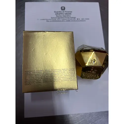 Photo de l’avis officiel: Paco Rabanne Lady million Parfum — risque: Risque chimique (A12/01274/24)