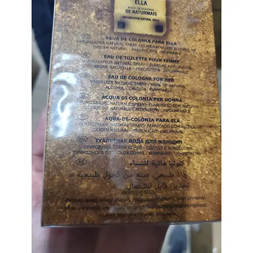 Foto dell’avviso ufficiale: NATURMAIS Diselo Eau de toilette — rischio: Rischio chimico