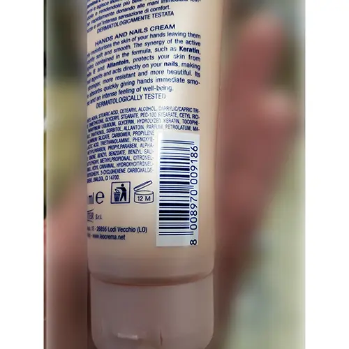 Foto dell’avviso ufficiale: Leocrema Crema mani e unghie Crema per le mani — rischio: Rischio chimico