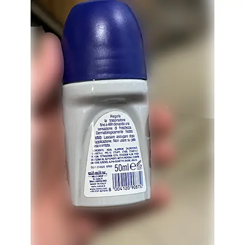 Photo de l’avis officiel: Mil Mil Deodorante Sport Man 3 in 1 Déodorant — risque: Risque chimique