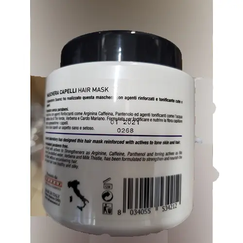 Foto del aviso oficial: Nanì Professional Milano maschera capelli azione anti età Mascarilla capilar — riesgo: Riesgos químicos