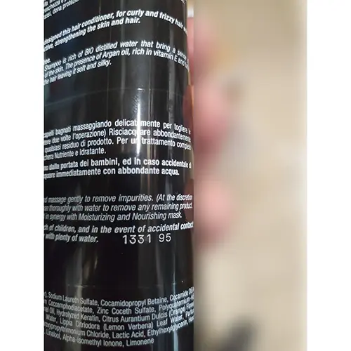 Foto dell’avviso ufficiale: Nanì Professional Milano shampoo Argan nutriente idratante — rischio: Rischio chimico