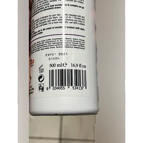 Foto dell’avviso ufficiale: Nanì Professional Milano shampoo azione anti età — rischio: Rischio chimico