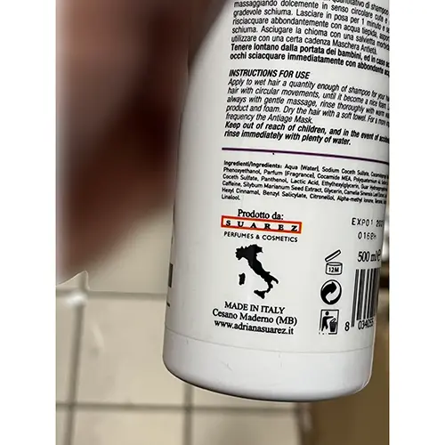 Foto dell’avviso ufficiale: Nanì Professional Milano shampoo azione anti età — rischio: Rischio chimico