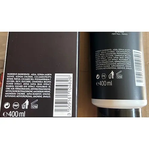 Photo de l’avis officiel: Enrico Coveri Le nouvel homme Gel douche — risque: Risque chimique