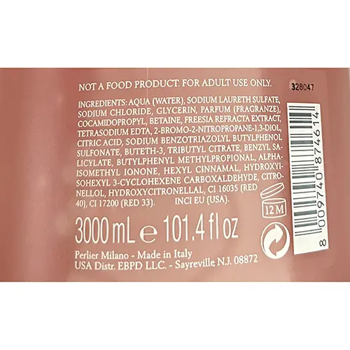 Photo de l’avis officiel: Perlier Periler Fresia di Lanzarote Mousse de bain — risque: Risque chimique