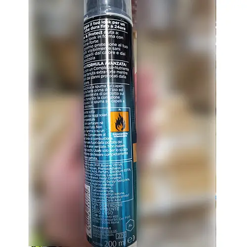 Foto dell’avviso ufficiale: PANTENE Spuma per capelli style &amp; protect Mousse per capelli — rischio: Rischio chimico