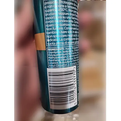 Foto dell’avviso ufficiale: PANTENE Spuma per capelli style &amp; protect Mousse per capelli — rischio: Rischio chimico