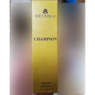 Photo de l’avis officiel: Setablu Champion Eau de toilette — risque: Risque chimique