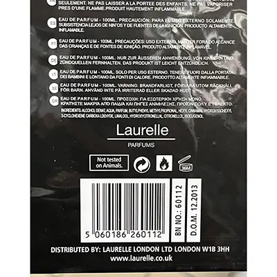 Foto dell’avviso ufficiale: Laurelle Sexxy - Shoo Black Stiletto Eau de toilette — rischio: Rischio chimico