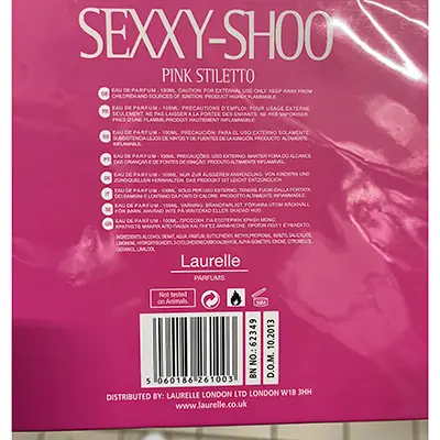 Photo de l’avis officiel: Laurelle Sexxy - Shoo Pink Stiletto Parfum — risque: Risque chimique