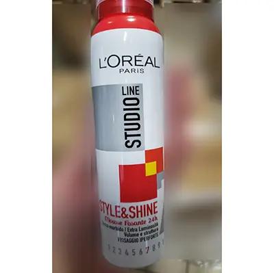 Photo de l’avis officiel: L'OREAL PARIS Studio line  Style &amp; Shine Mousse de cheveux — risque: Risque chimique