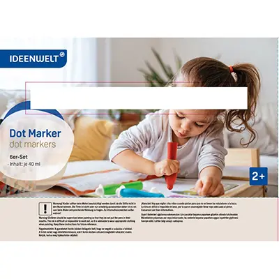 Photo de l’avis officiel: Ideenwelt (Rossmann) Dot Marker 6er-Set Jeu de marqueurs de points — risque: Risque chimique