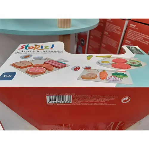 Photo de l’avis officiel: Storiz! Aliments à déouper Ensemble de cuisine jouet — risque: Étouffement