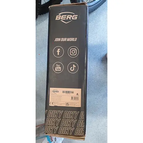 Foto uit de officiële melding: BERG Toys BV Biky cross grey handbrake Loopfiets voor kinderen — risico: Verwonding
