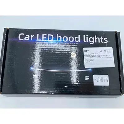 Photo from the official notice: Not specified Car led hood light car hood led light — environment risk