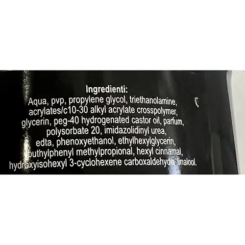 Foto uit de officiële melding: Ultra fix Gel capelli ultra fix extra strong Haargel — risico: Chemische risico's