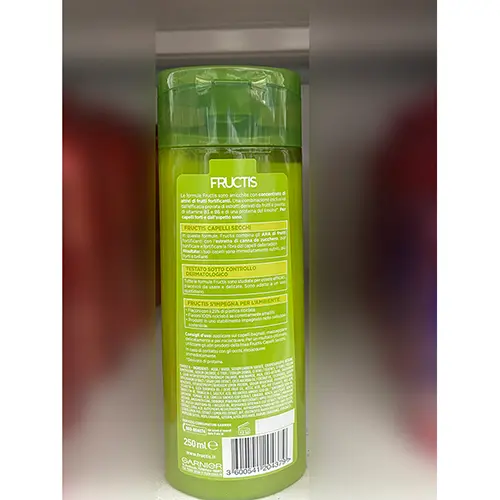 Photo de l’avis officiel: Garnier Capelli Secchi - Shampoo fortificante Shampooing — risque: Risque chimique