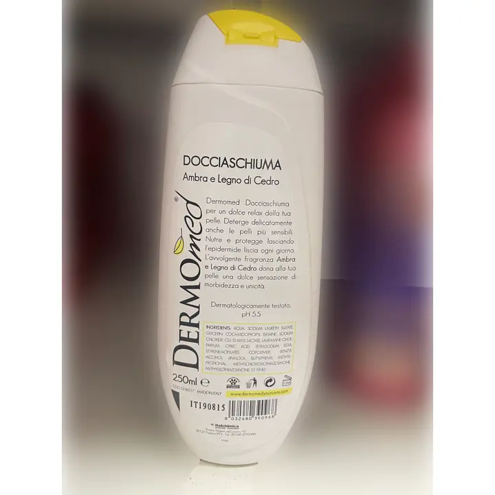 Photo de l’avis officiel: Dermomed Docciaschiuma avvolgente Mousse de douche — risque: Risque chimique