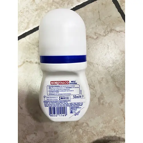 Photo de l’avis officiel: BOROTALCO Deo Roll On - Invisible Milk Déodorant — risque: Risque chimique