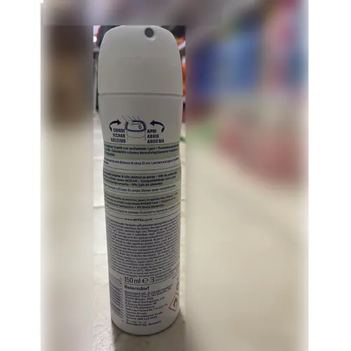 Photo de l’avis officiel: Nivea Deodorante Pure &amp; Natural Action Déodorant — risque: Risque chimique