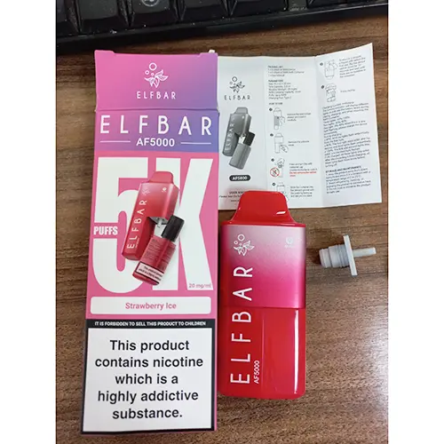 Photo de l’avis officiel: Elfbar AF5000 Cigarette électronique — risque: Risque chimique