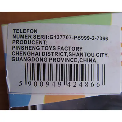 Foto uit de officiële melding: GAZELOtoys Funny cell phone Speelgoedtelefoon — risico: Gehoorschade