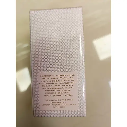 Foto dell’avviso ufficiale: Lovely LOVELY SARAH JESSICA PARKER Profumo — rischio: Rischio chimico