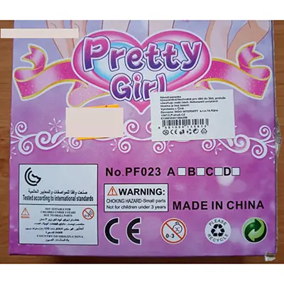 Photo de l’avis officiel: Pretty girl Poupée en plastique — risque: Risque chimique (A12/01533/24)