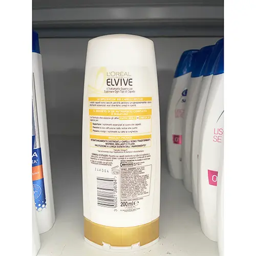 Photo from the official notice: L'OREAL Elvive Re-Nutrition Pappa reale + Omega 6 hair conditioner — chemical risk