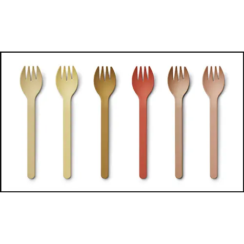 Photo de l’avis officiel: Liewood Selena Fork 6-Pack and Ryan cutlery set 9-pack Ensemble de couverts pour enfants — risque: Étouffement