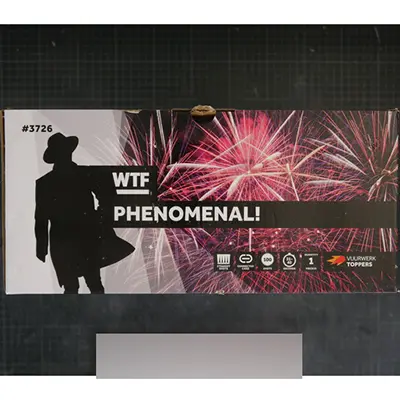 Photo de l’avis officiel: Fireworks International B.V. Phenomenal! Artifices — risque: Blessures