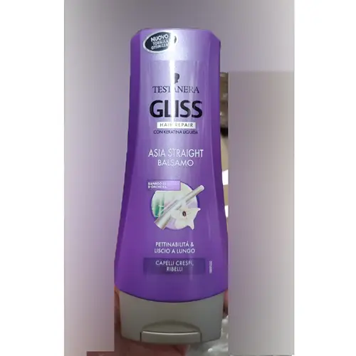 Foto uit de officiële melding: TESTANERA Gliss Asia Straight Haarconditioner — risico: Chemische risico's