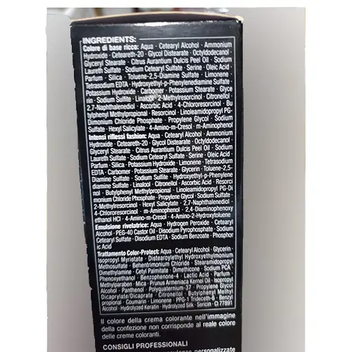 Foto dell’avviso ufficiale: TESTANERA Palette professional mixing colors Tintura per capelli — rischio: Rischio chimico