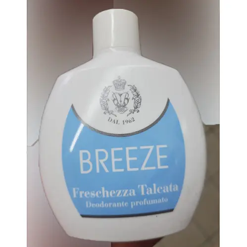Photo de l’avis officiel: Breeze Freschezza talcata Déodorant — risque: Risque chimique