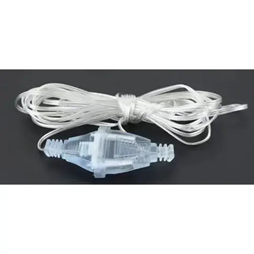 Foto aus der offiziellen Meldung: 1 pièce transparent 3M/5M prise UE câble d'extension d'alimentation Verlängerungskabel — Risiko: Elektrischer Schlag