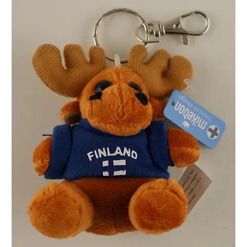 Photo from the official notice: Mikebon key ring with soft toy — choking risk