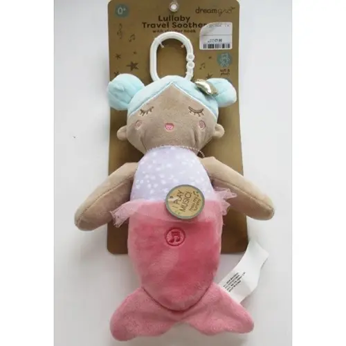 Photo from the official notice: Dreamgro Mermaid Lullaby Travel Soother with Stroller Hook soft toy — choking risk
